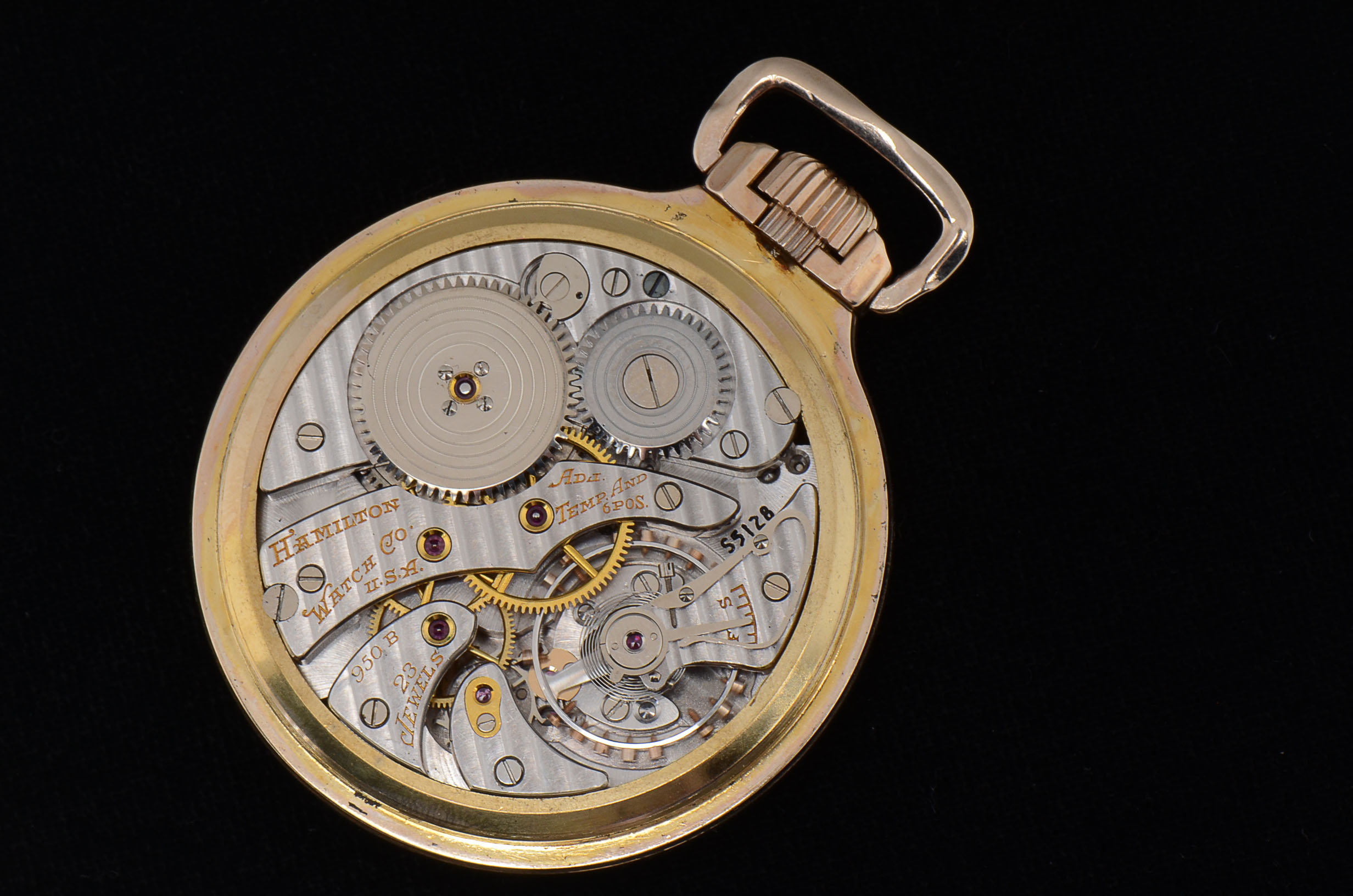 1947 Hamilton 950B Railway Special Open Face Pocket Watch