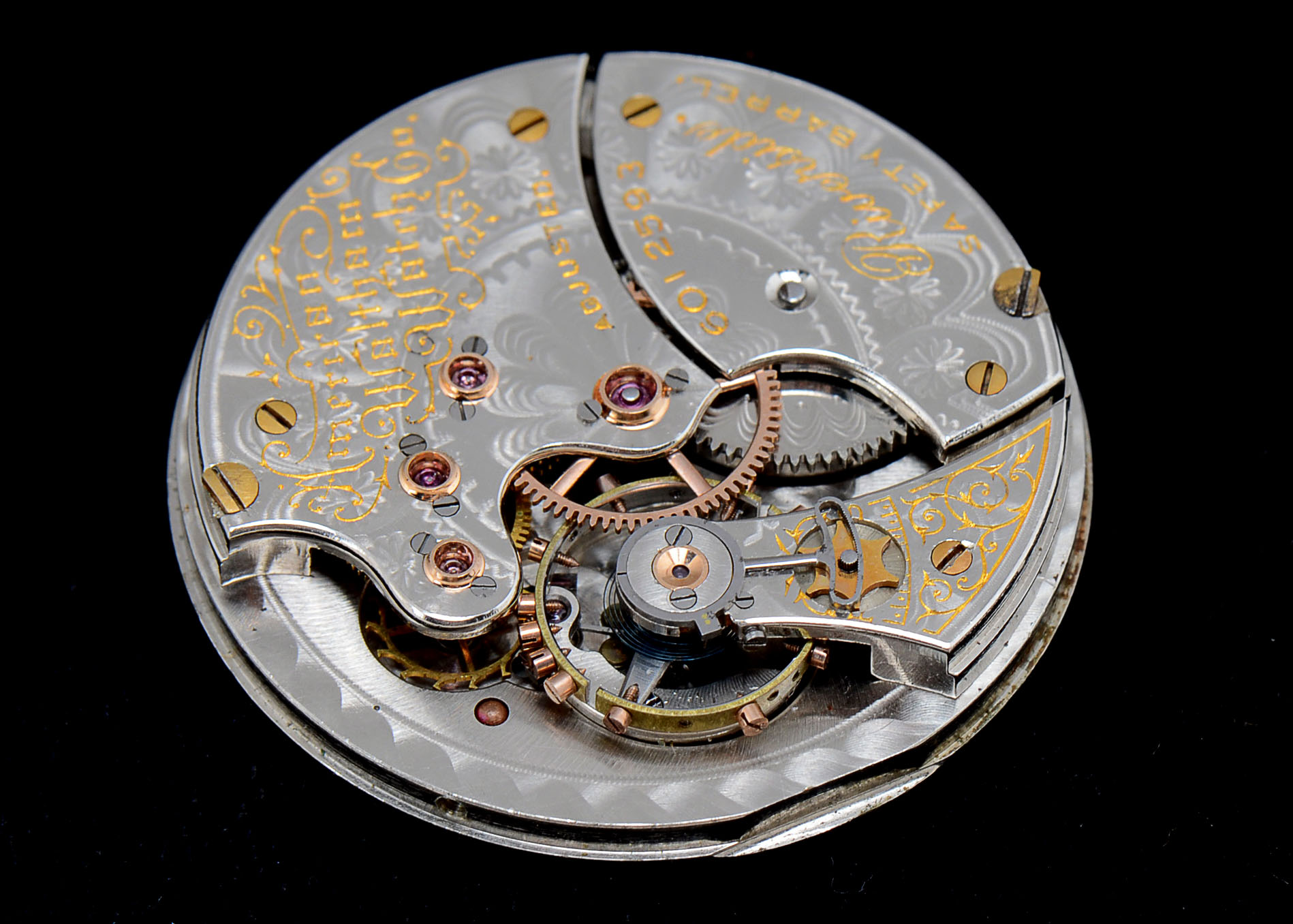 American Waltham "Riverside" Pocket Watch Movement