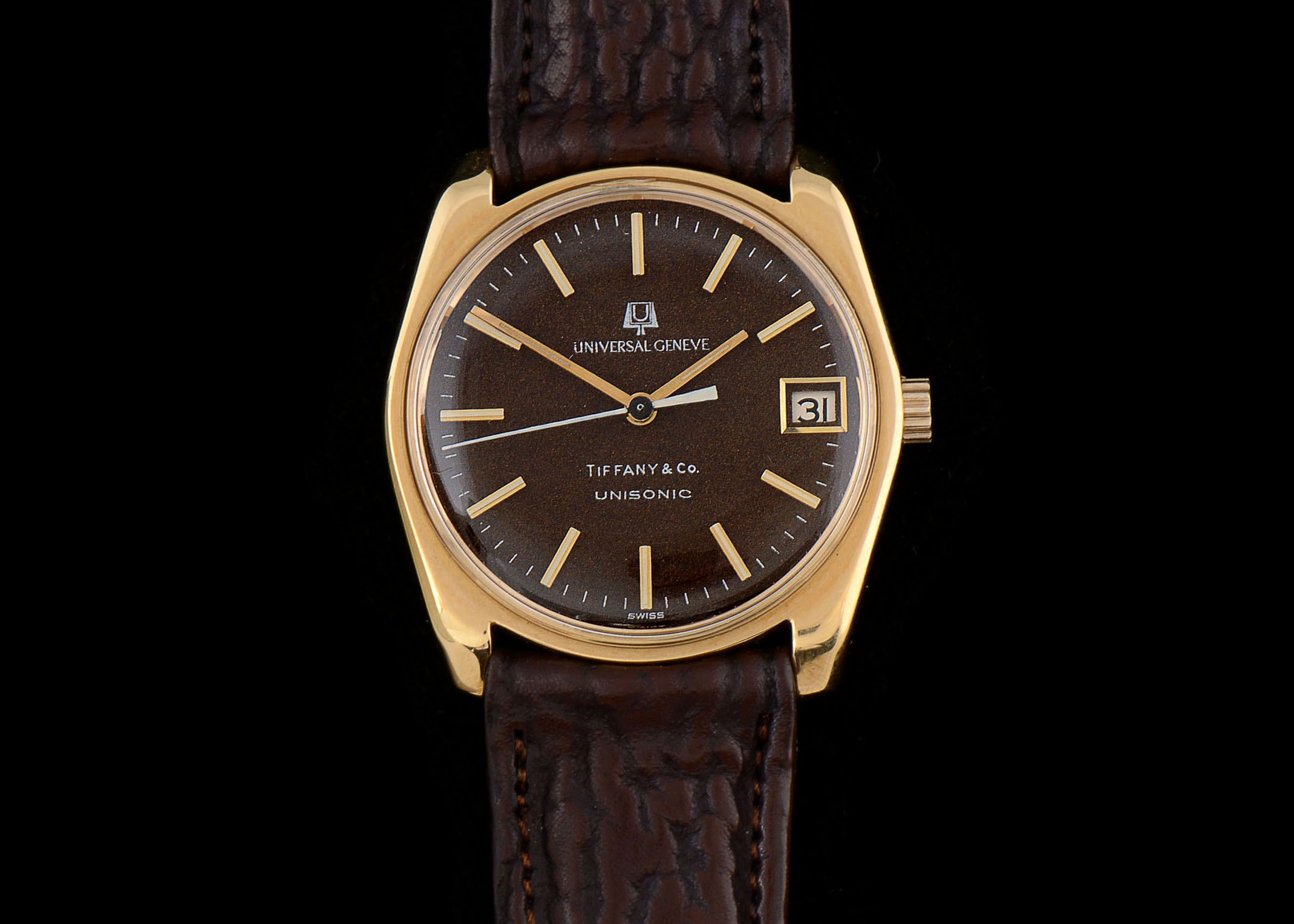 18K Yellow Gold Universal Geneve Unisonic for Tiffany & Co Watch