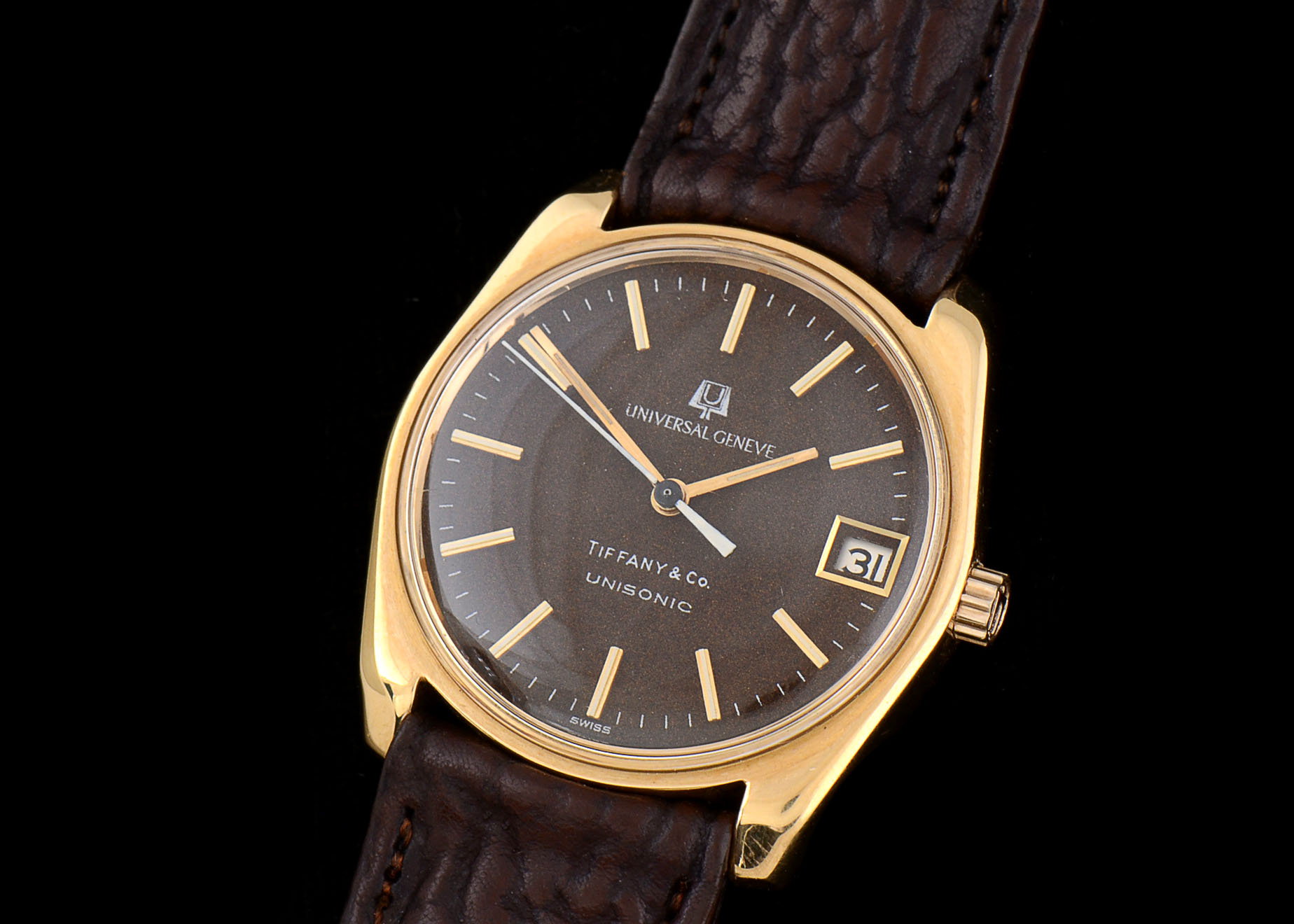 18K Yellow Gold Universal Geneve Unisonic for Tiffany & Co Watch