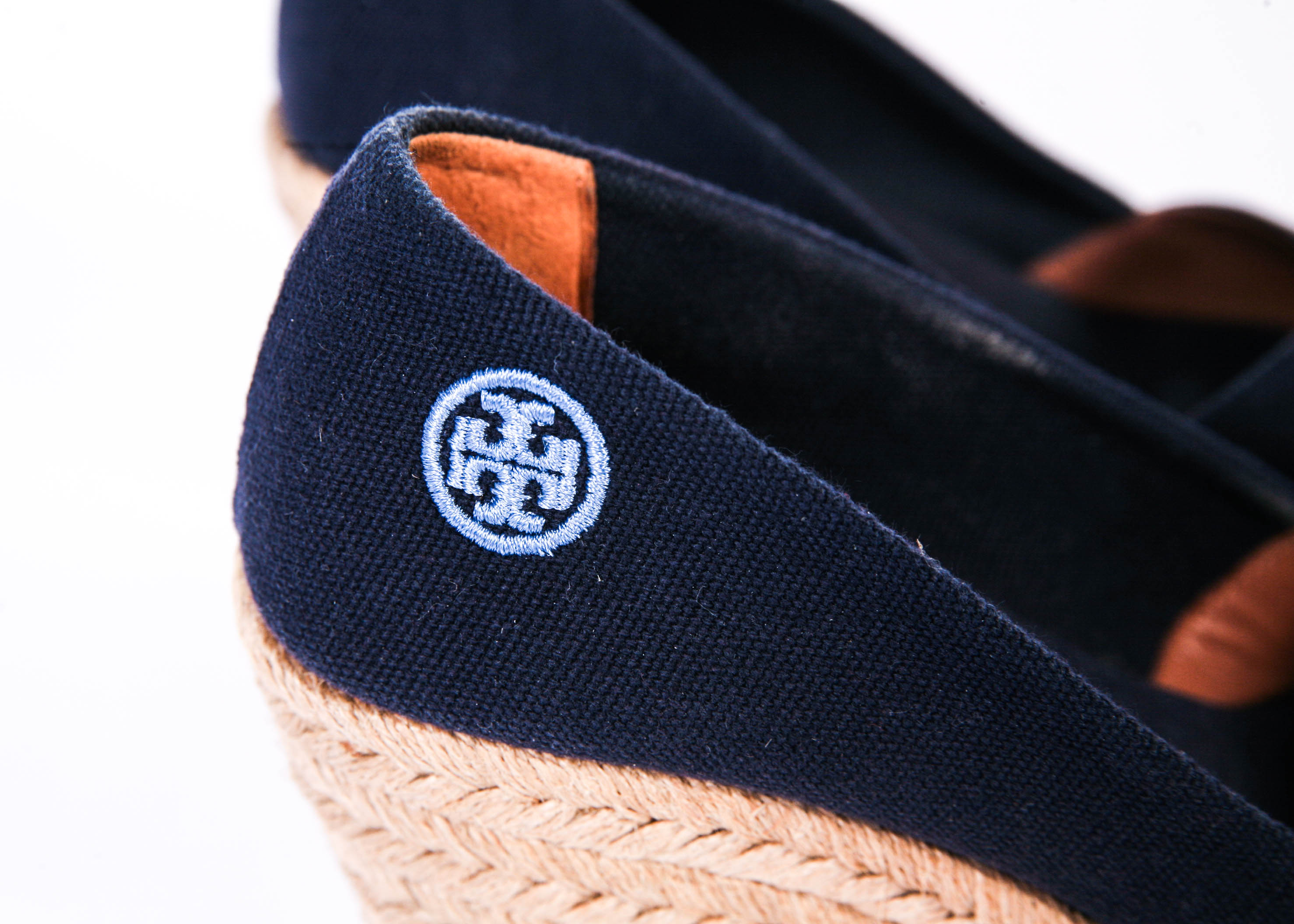 TORY BURCH Navy Filipa Wedge Espadrille