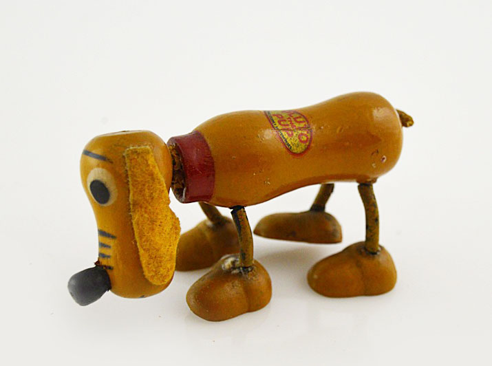 1930s Walt Disney Pluto the Pup Wooden Toy