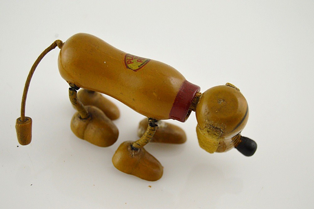 1930s Walt Disney Pluto the Pup Wooden Toy