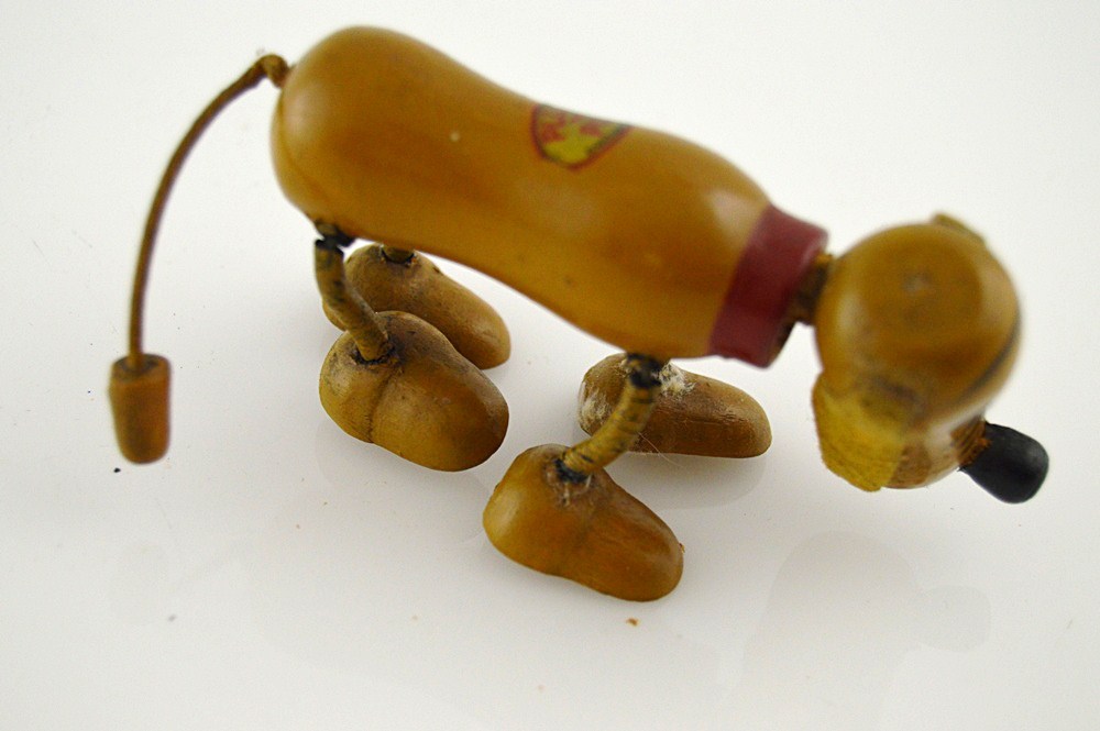 1930s Walt Disney Pluto the Pup Wooden Toy