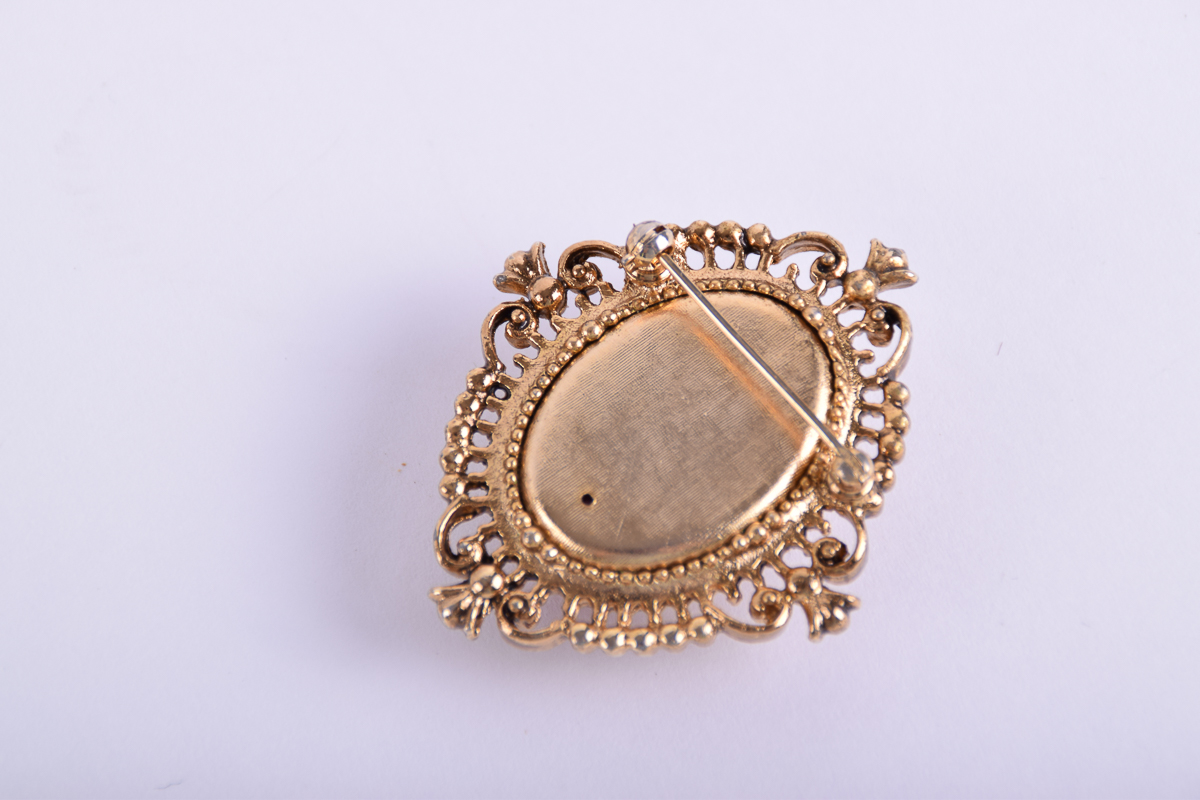 Vintage Avon Cameo Brooch and Ring