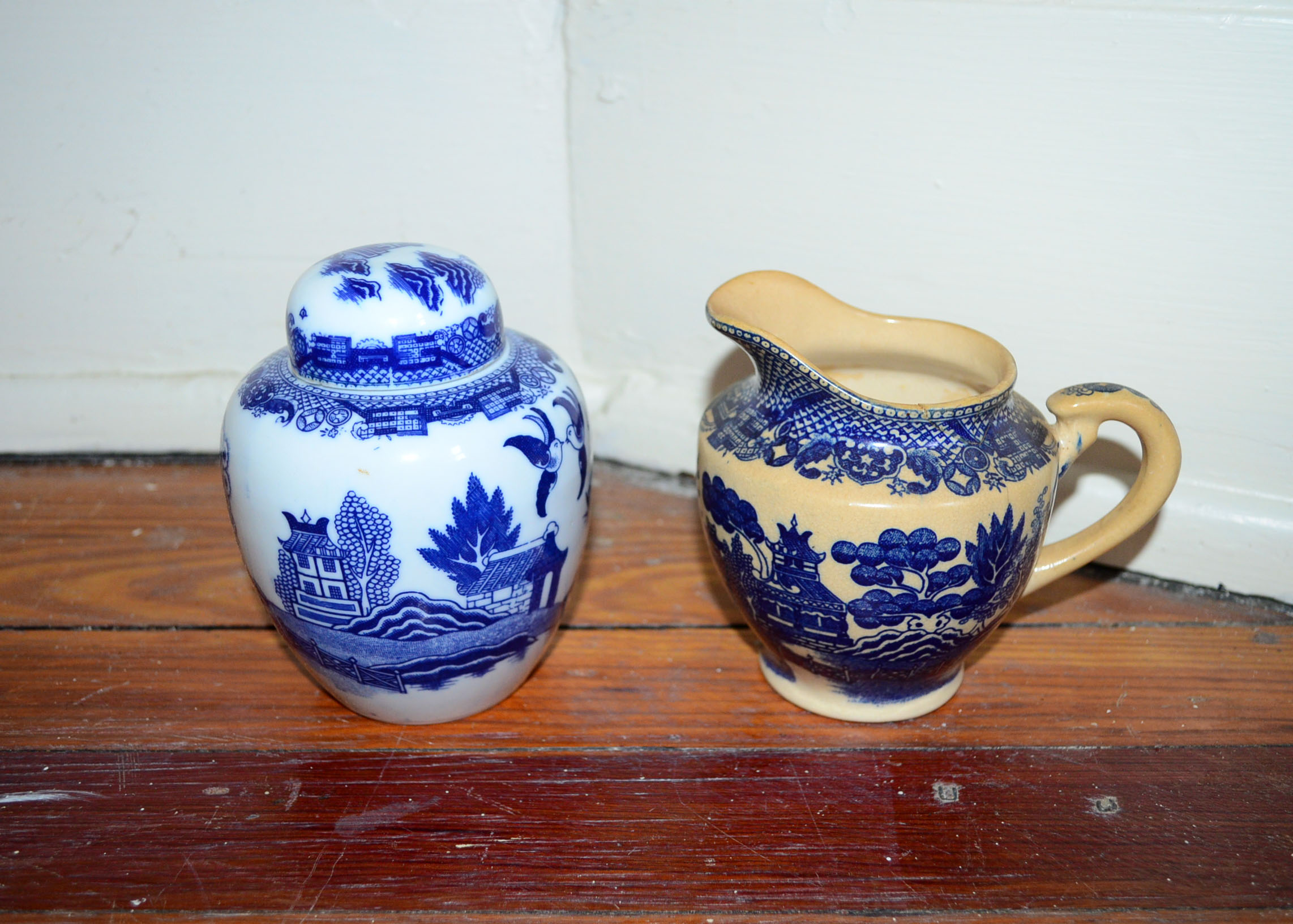 A collection of porcelain blue and white dinner service