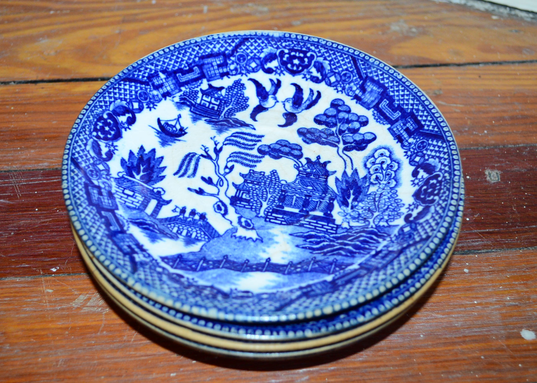 A collection of porcelain blue and white dinner service