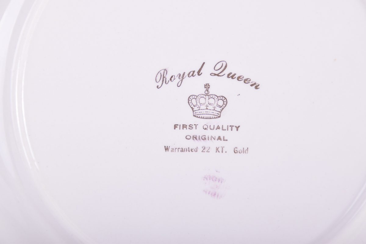Vintage Royal Queen First Quality Original 22KT Gold Fine China