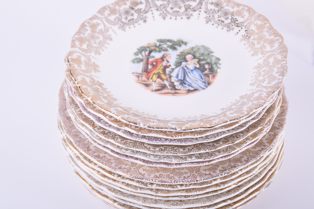 Vintage Royal Queen First Quality Original 22KT Gold Fine China