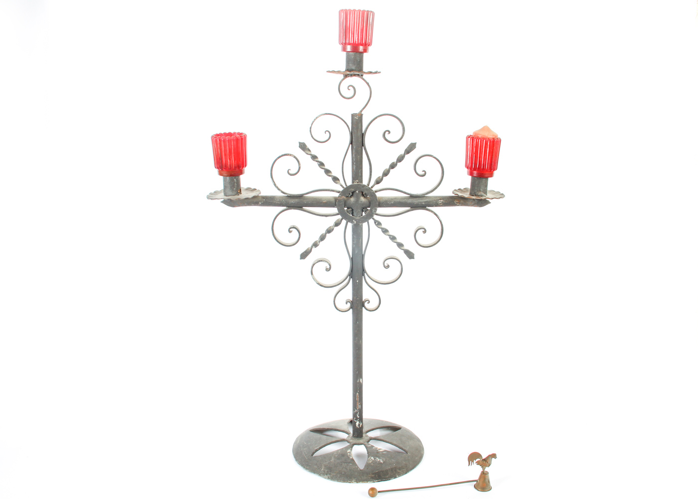 Wrought Iron Table Candelabra