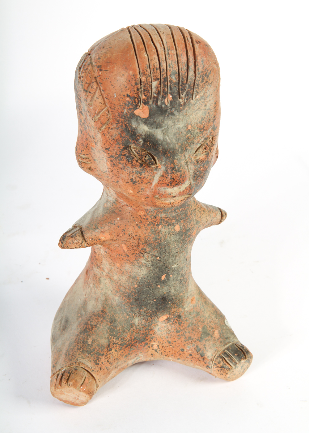 Pair of Ceramic Peruvian Style Figurines