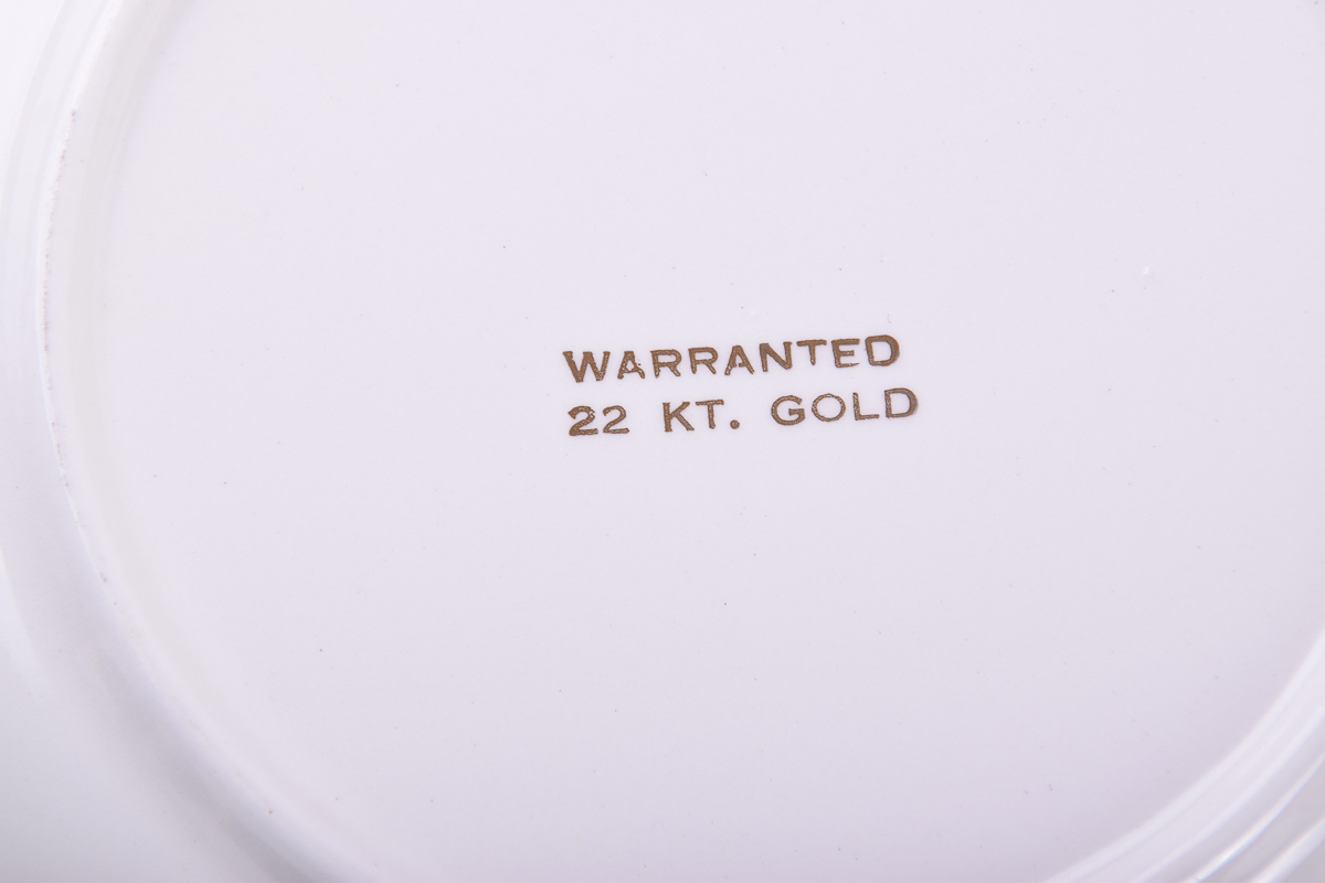 Vintage Royal Queen First Quality Original 22KT Gold Fine China