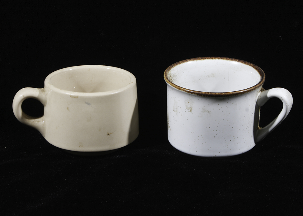 Collection of Vintage Diner Mugs and Drinking Glasses