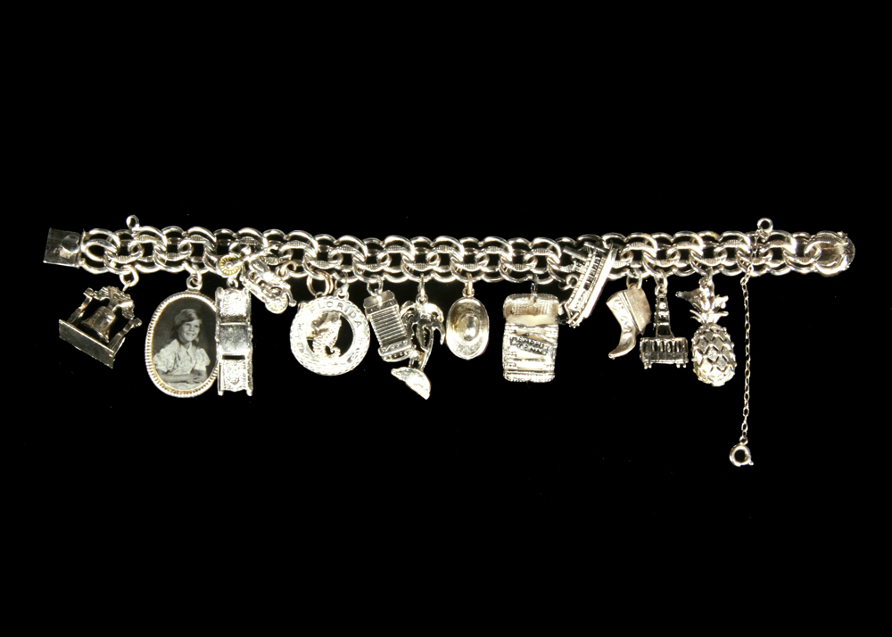 Silver Tone Charm Bracelet