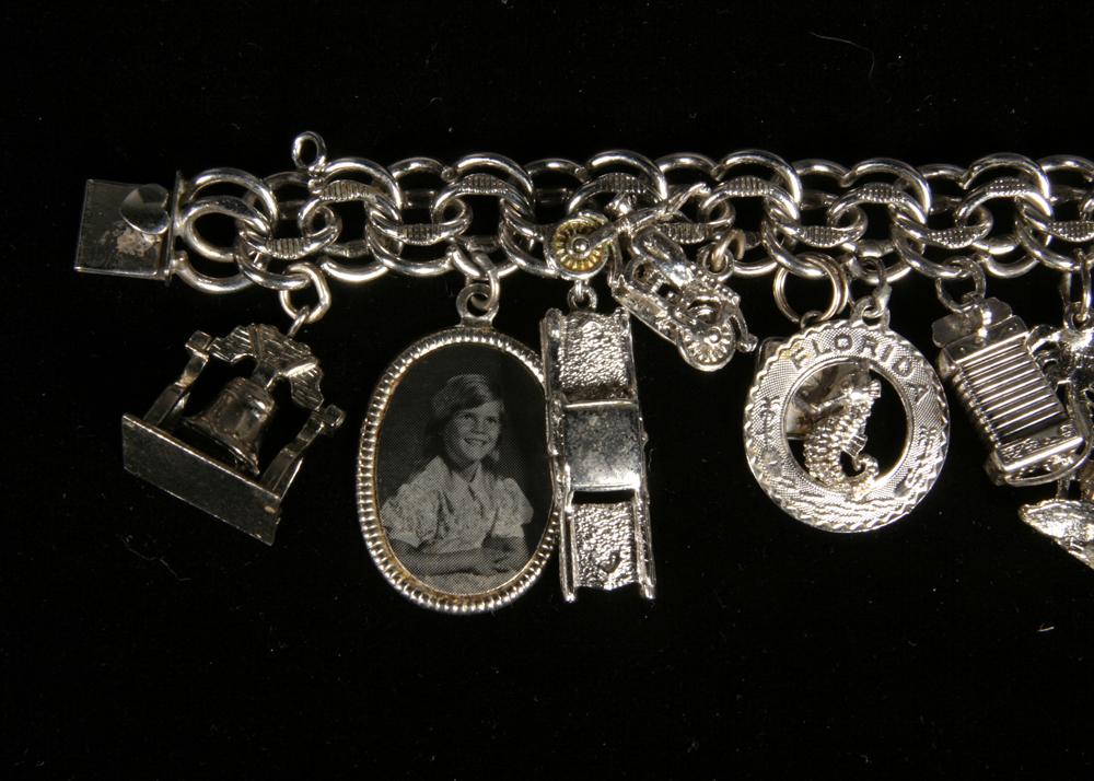 Silver Tone Charm Bracelet