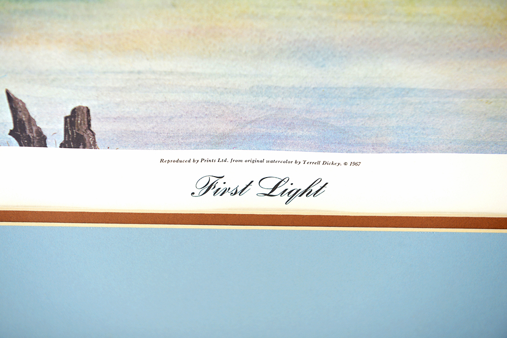 Terrell Dickey Signed 'First Flight' Limited Edition Offset Lithograph