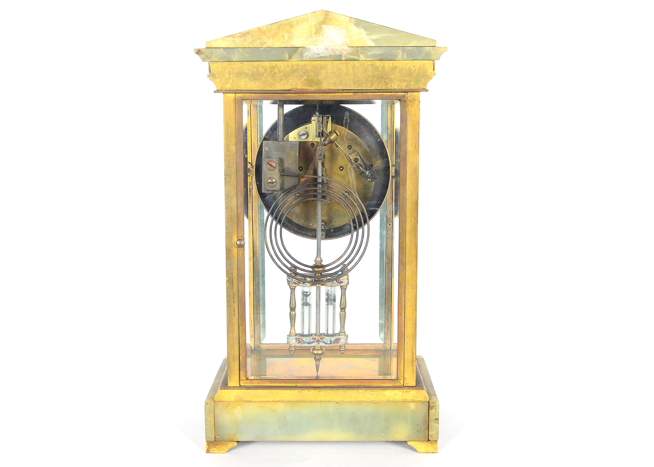 19th Century French Mercury Pendulum Mantel Clock