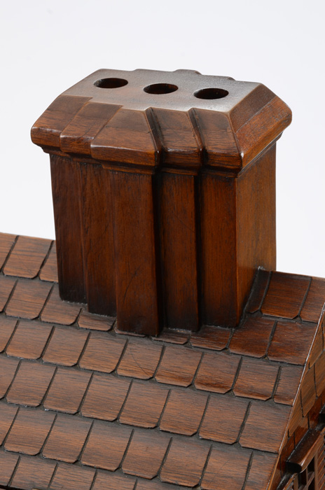 Mahogany Architectural Model Dollhouse on Stand