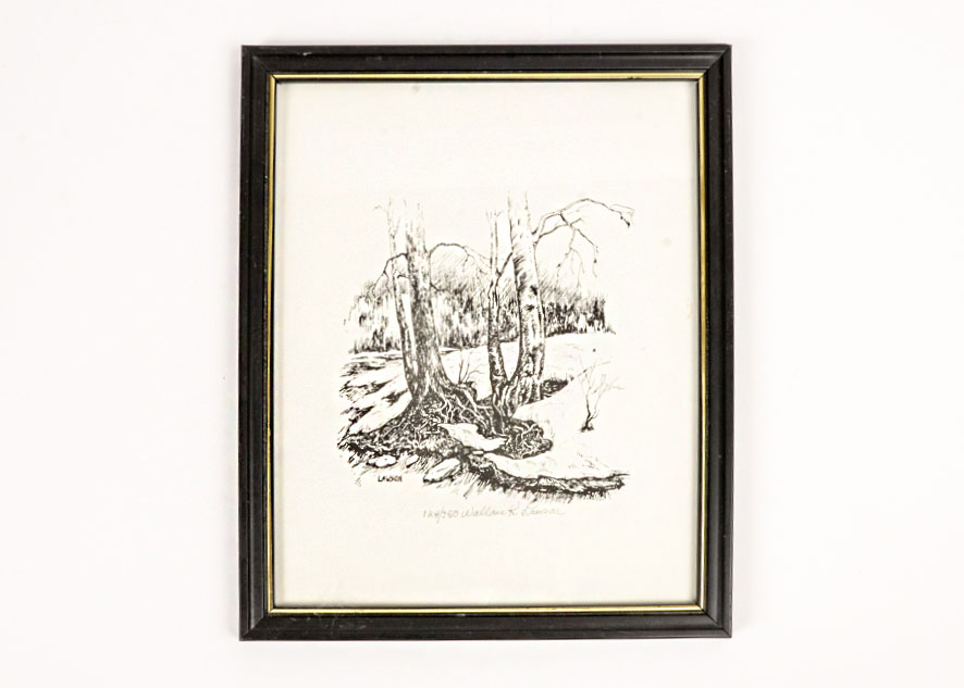 Print After Pen and Ink Illustration by Wallace K. Lawson