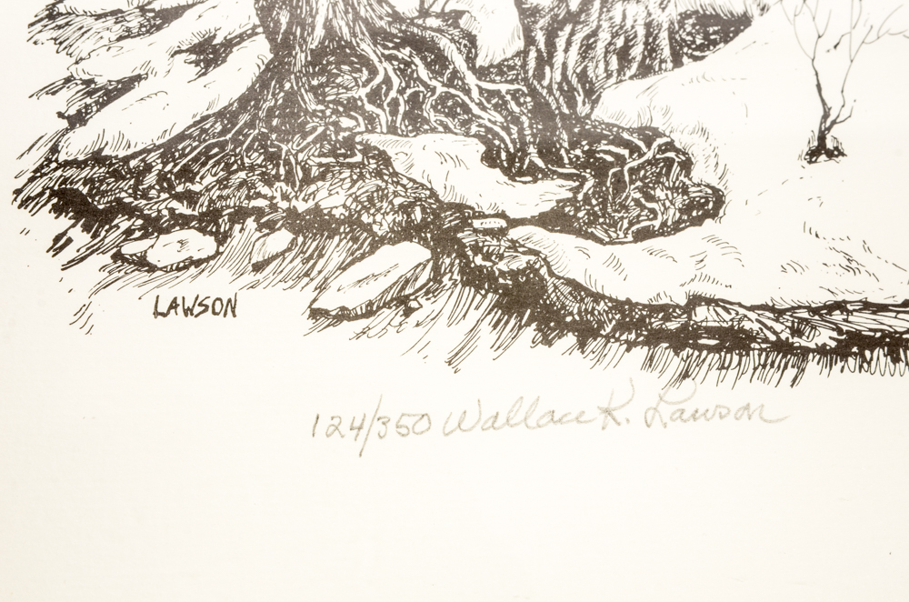 Print After Pen and Ink Illustration by Wallace K. Lawson
