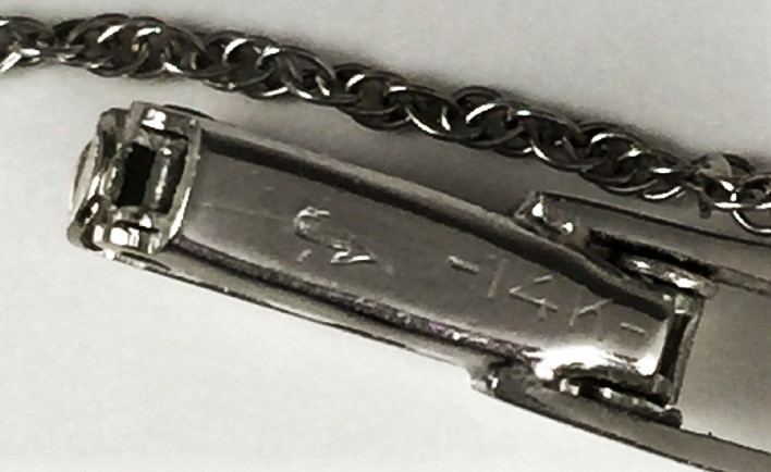 Elegant Vintage 14K White Gold and Diamond Omega Ladies Watch