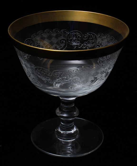 Gold RImmed Champagne Glasses
