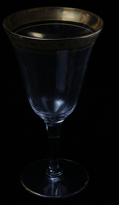 Gold RImmed Champagne Glasses