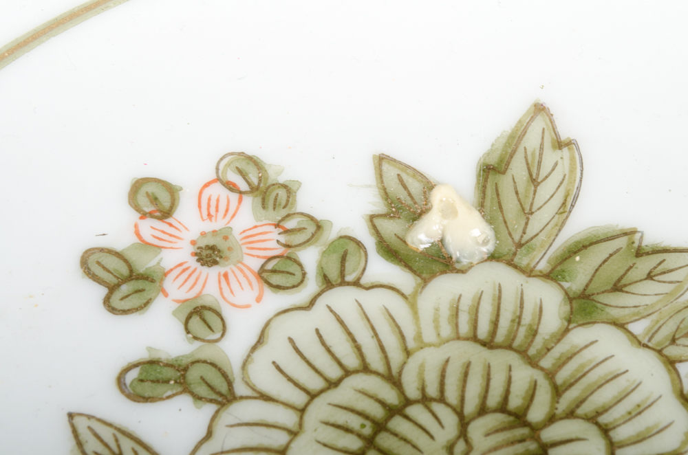 Japanese Floral Lotus Bowl