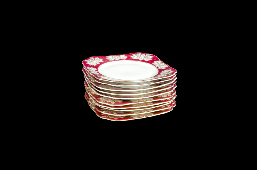 Set of Czechoslovakian Square Plates