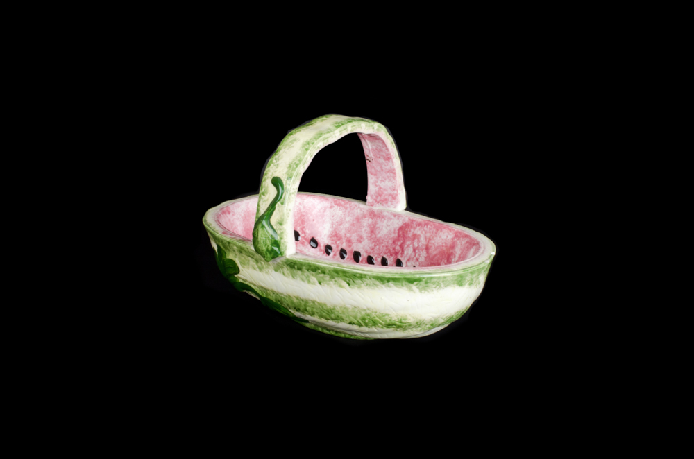 Ceramic Watermelon Basket