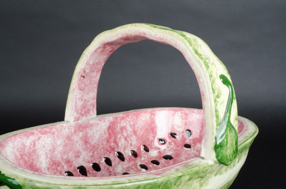 Ceramic Watermelon Basket