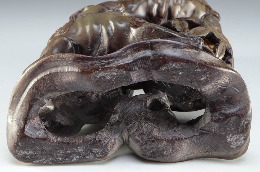 Japanese Soapstone Carving of Fu Dogs / Lions