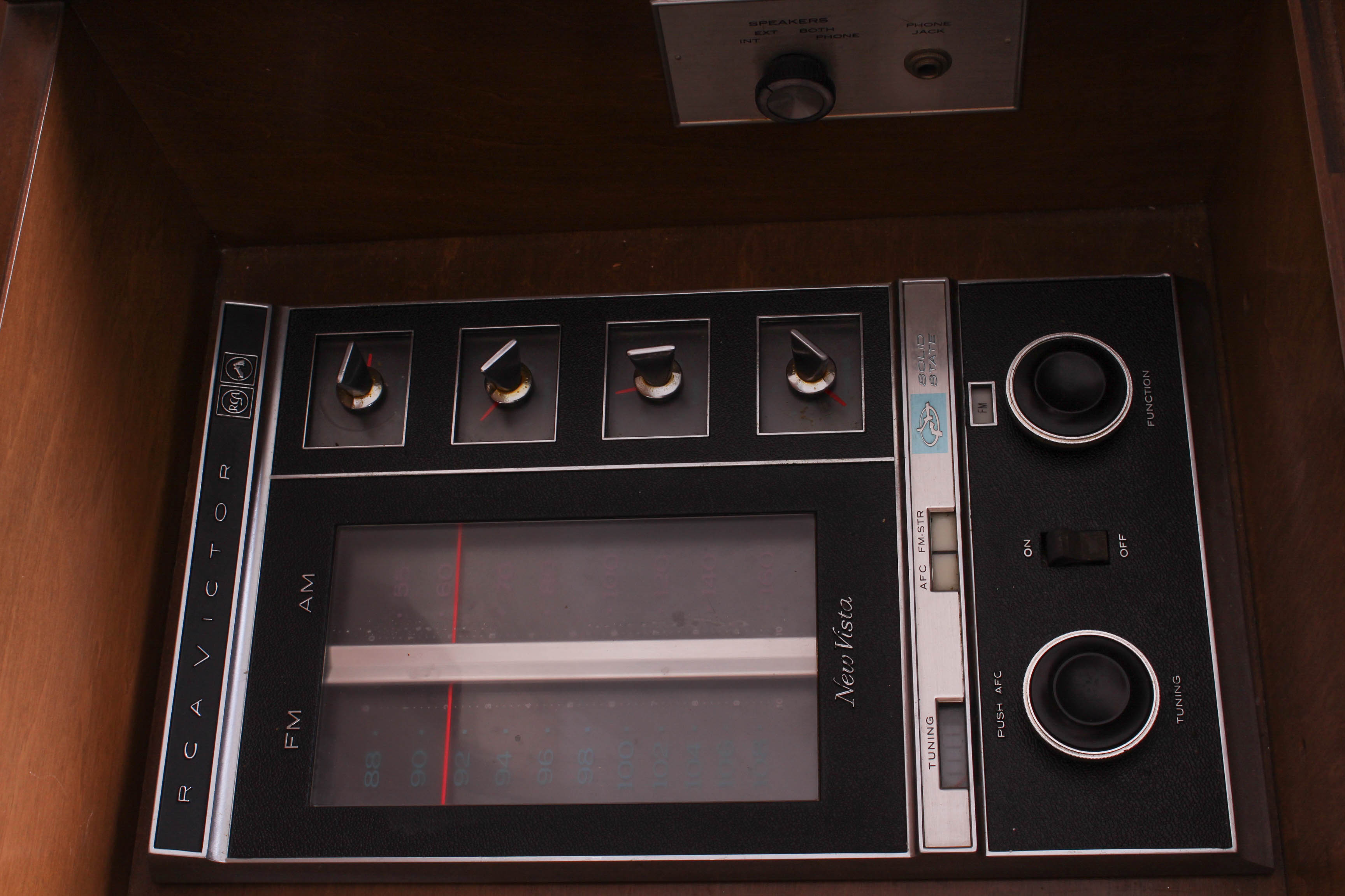 Vintage RCA Victor Record Cabinet with Speakers