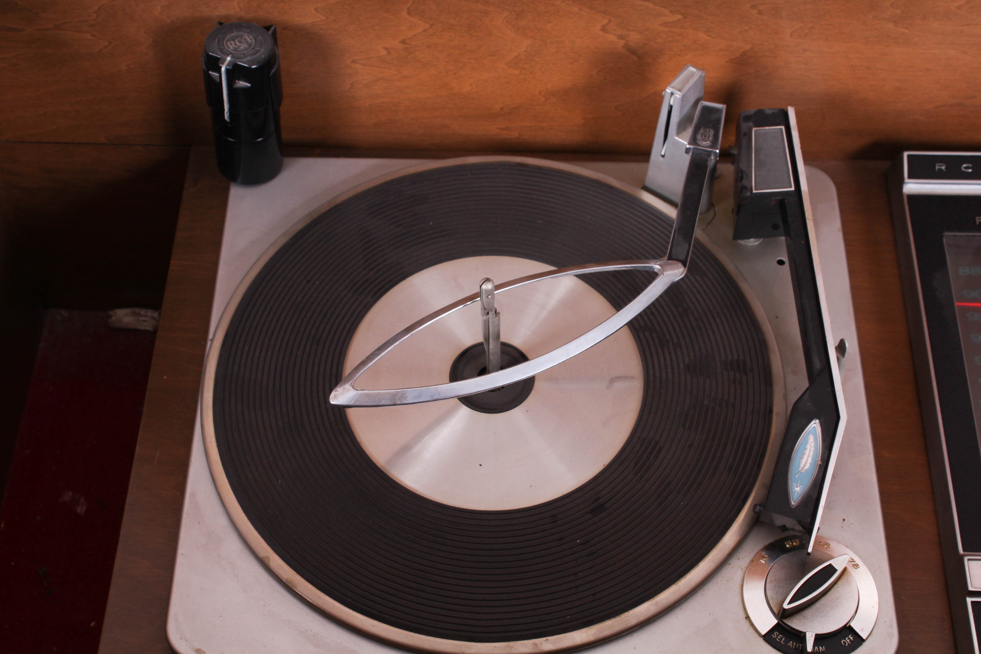 Vintage RCA Victor Record Cabinet with Speakers