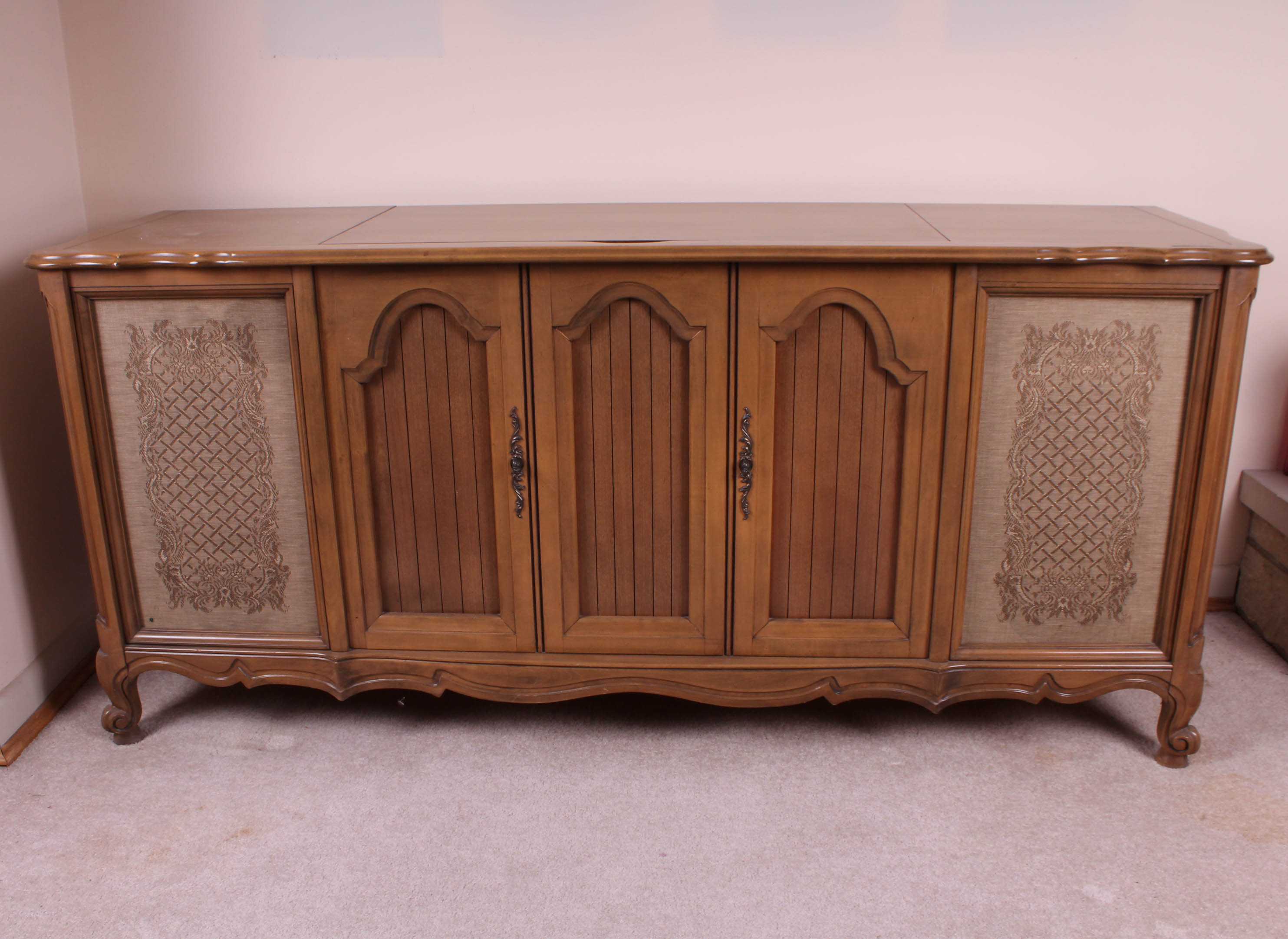 Vintage RCA Victor Record Cabinet with Speakers