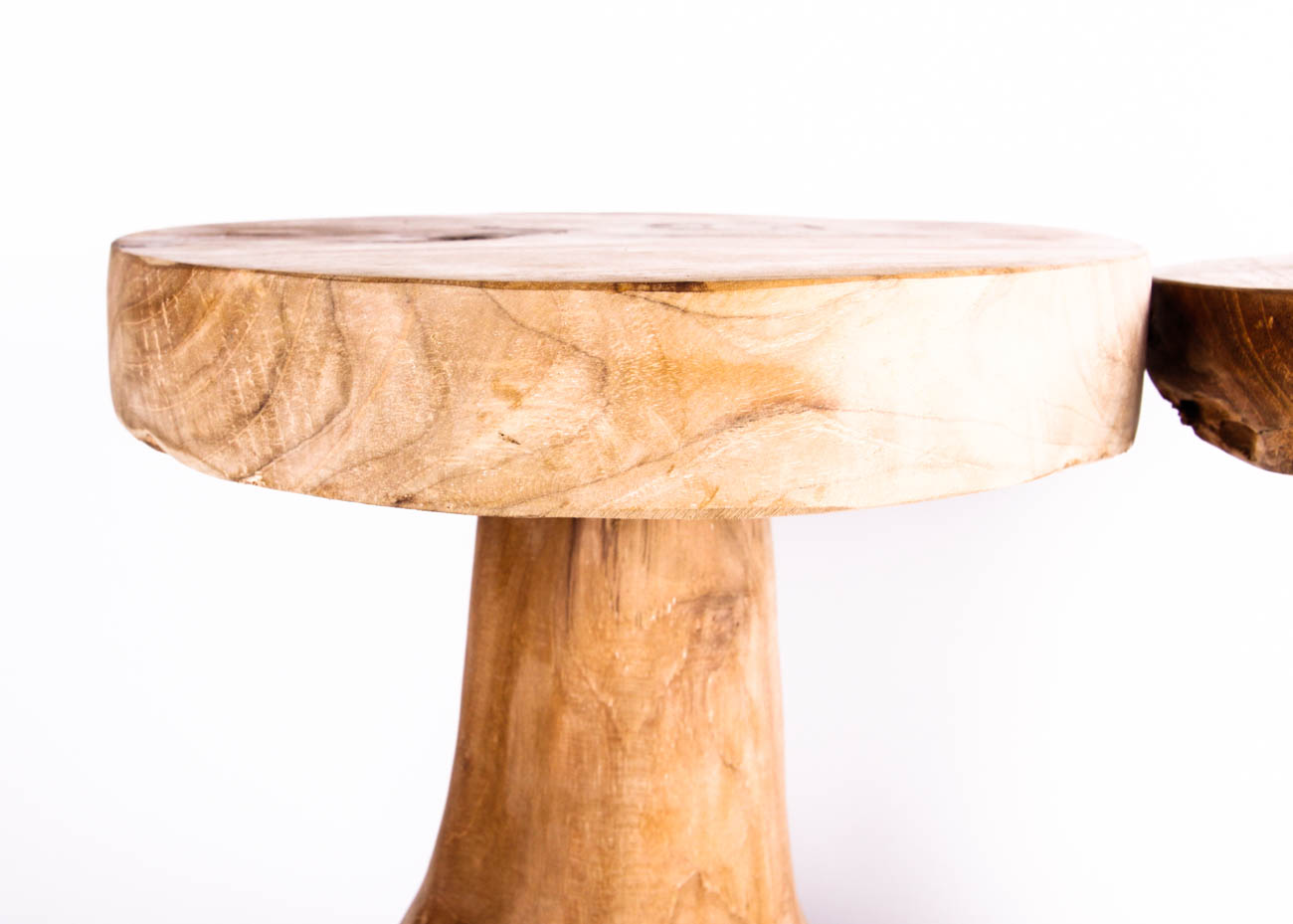 Primitive Teak Stools