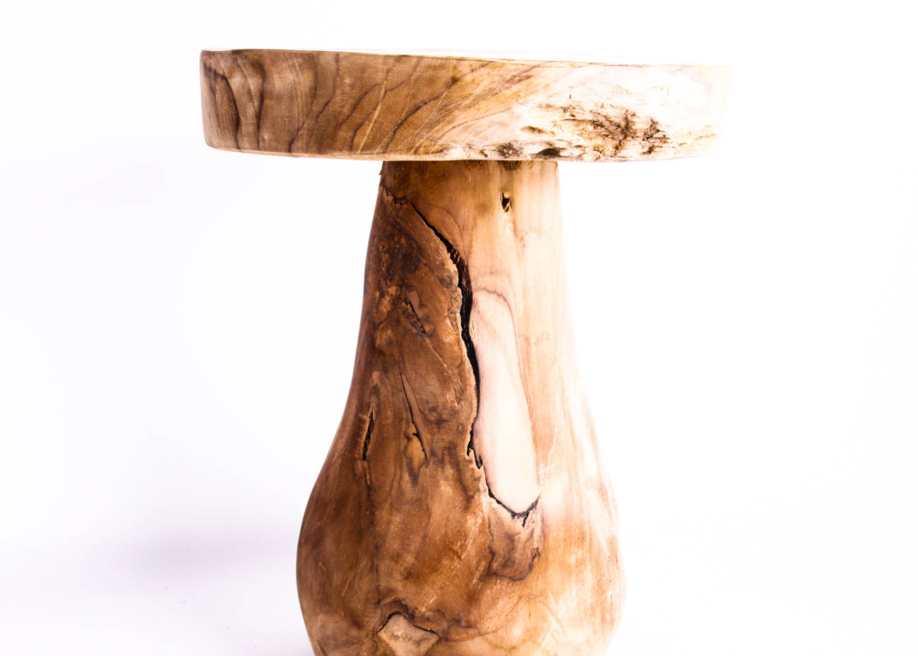 Primitive Teak Stools