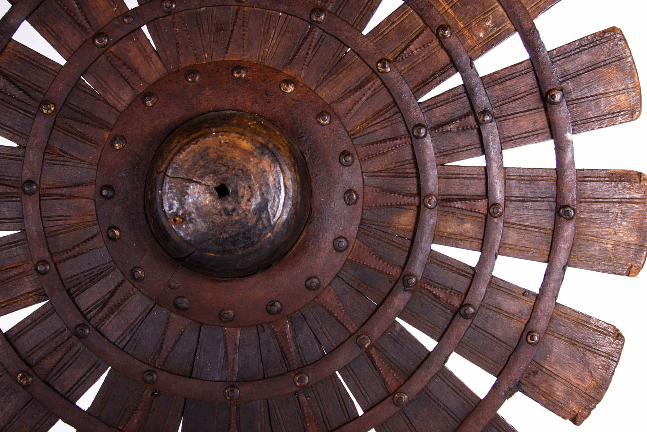 Wooden Windmill Sculpture
