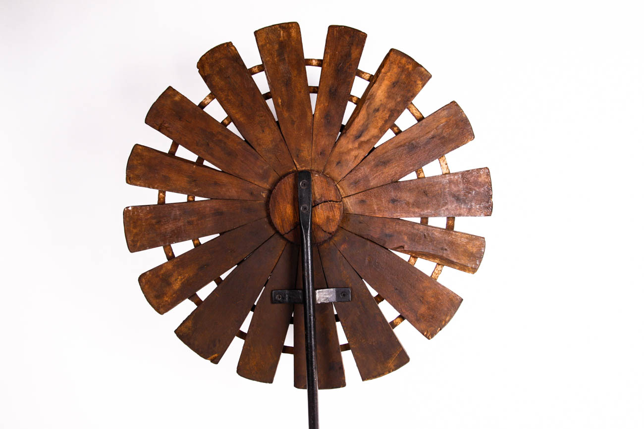 Wooden Windmill Sculpture
