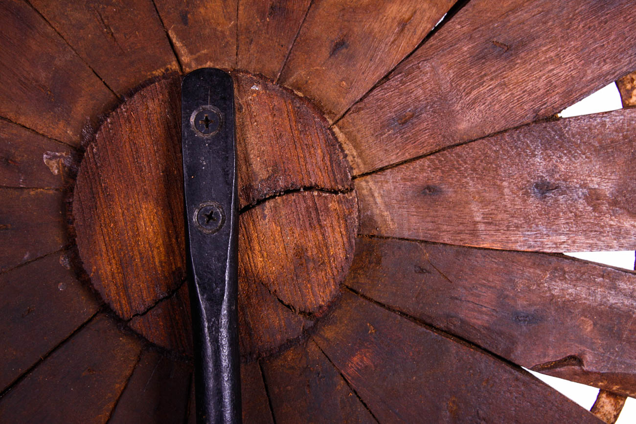 Wooden Windmill Sculpture