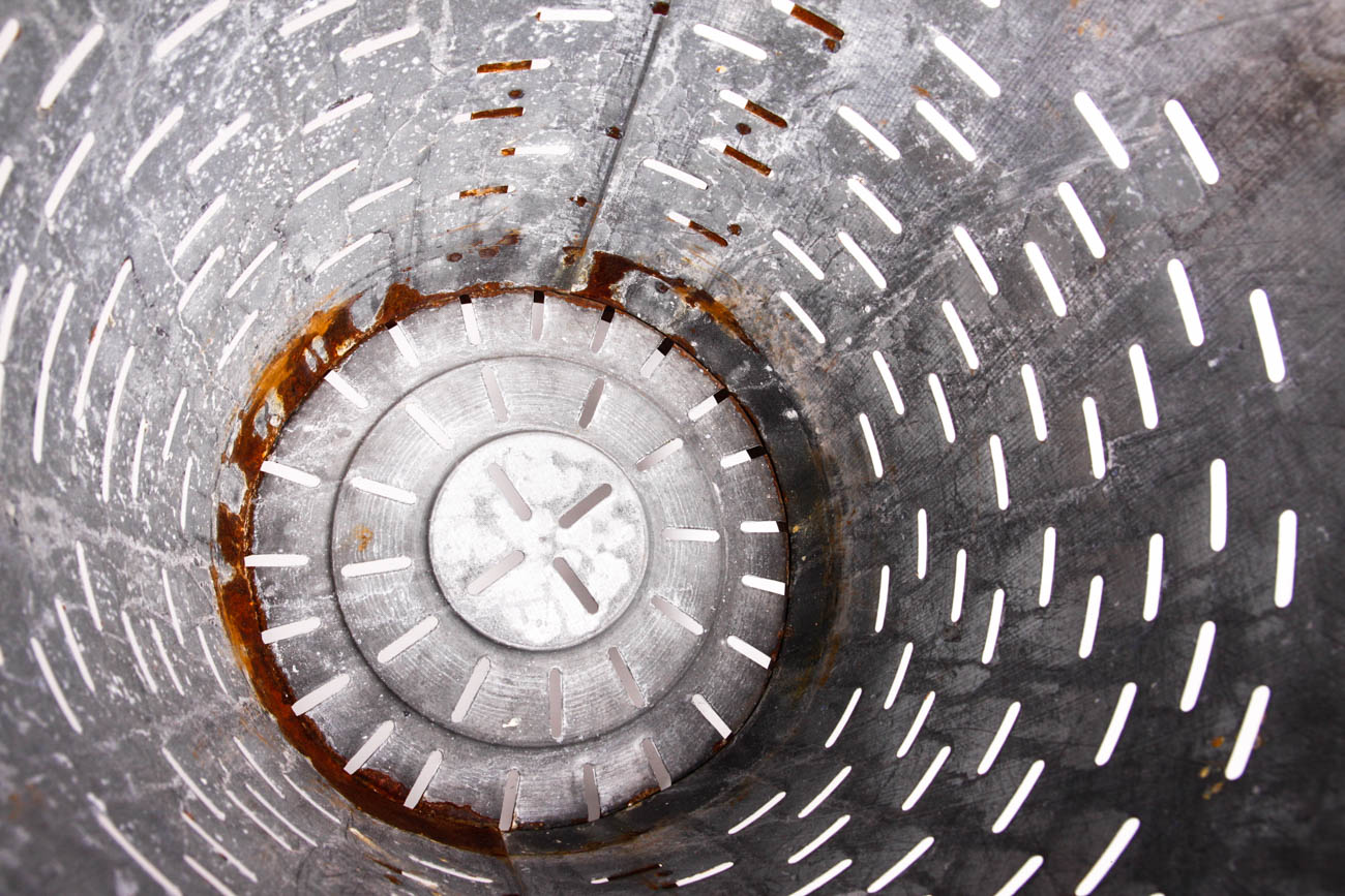 Pair of Mediterranean Olive Colander Buckets