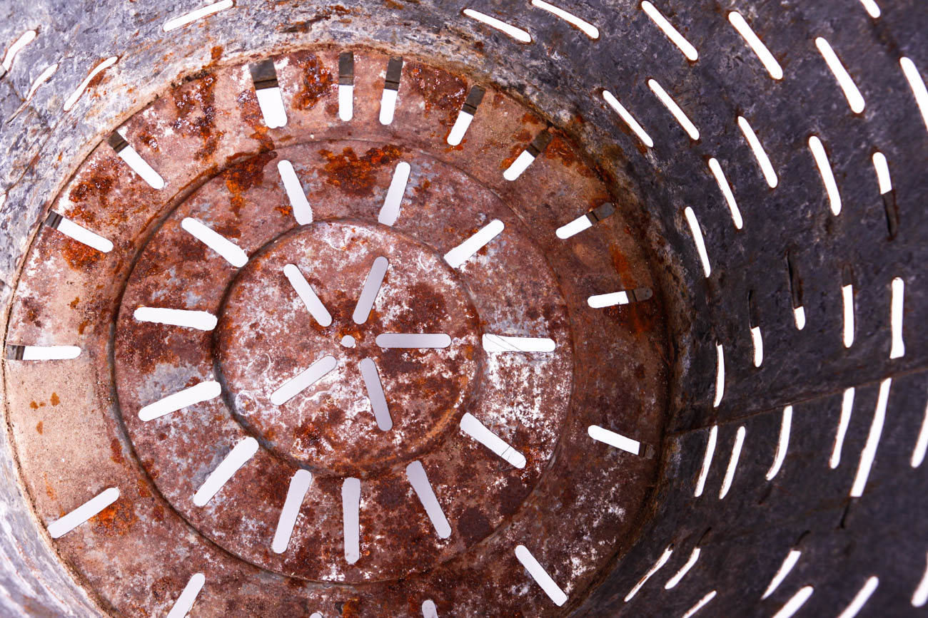 Pair of Mediterranean Olive Colander Buckets