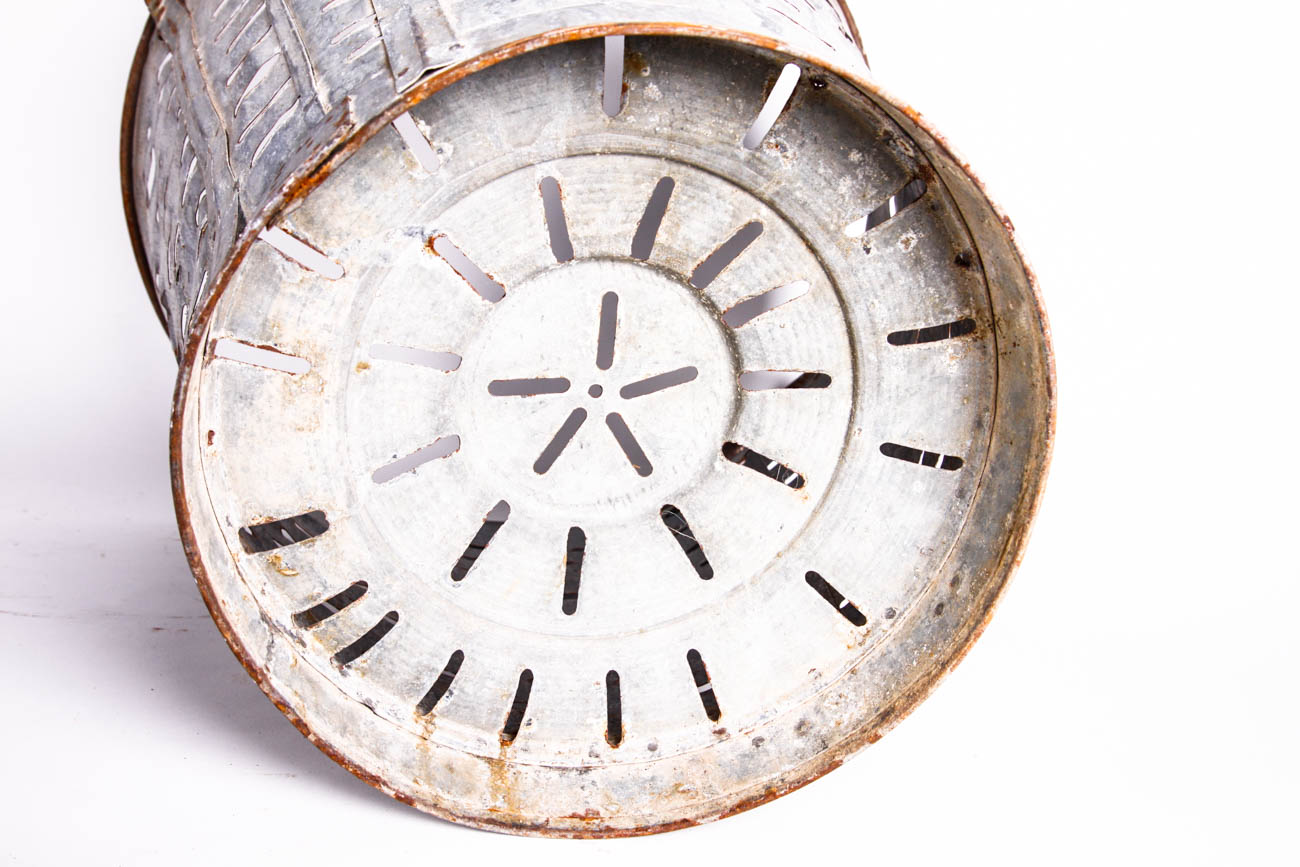 Pair of Mediterranean Olive Colander Buckets