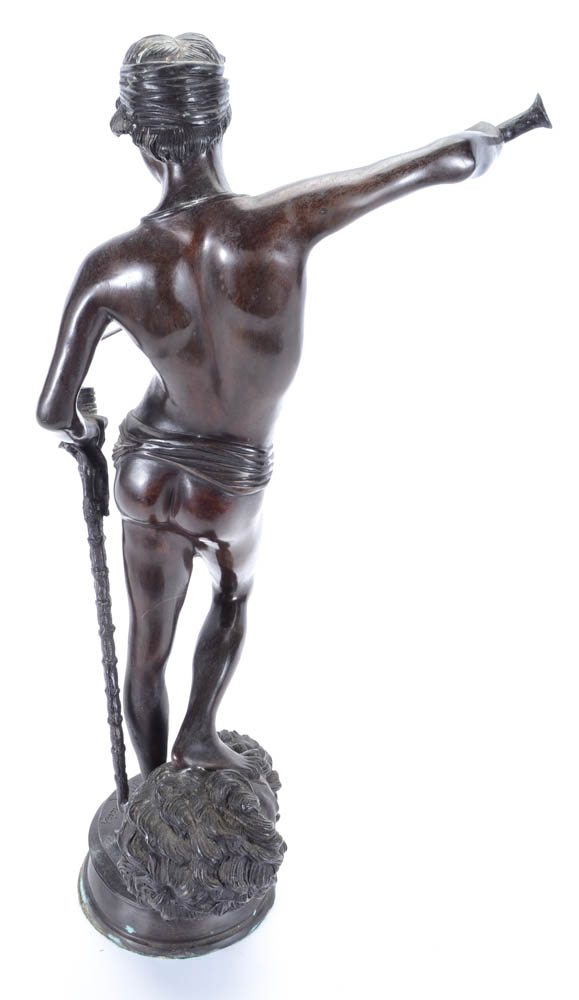 After Antonin Mercie Bronze Sculpture of "David Vainquer"