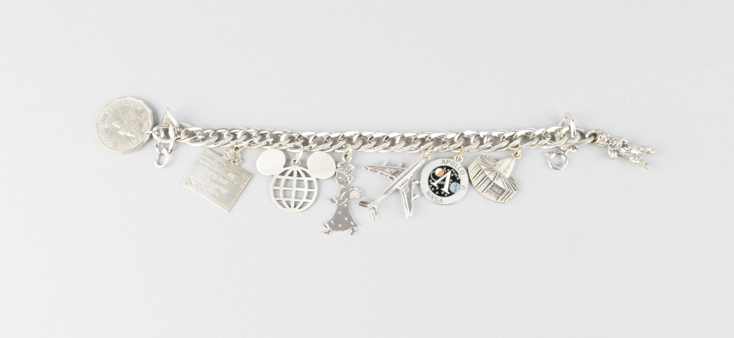 Two Vintage Sterling Silver Charm Bracelets