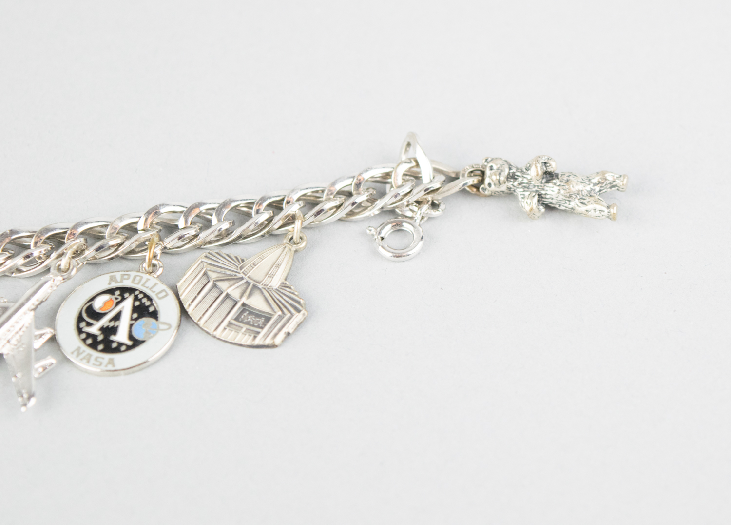 Two Vintage Sterling Silver Charm Bracelets