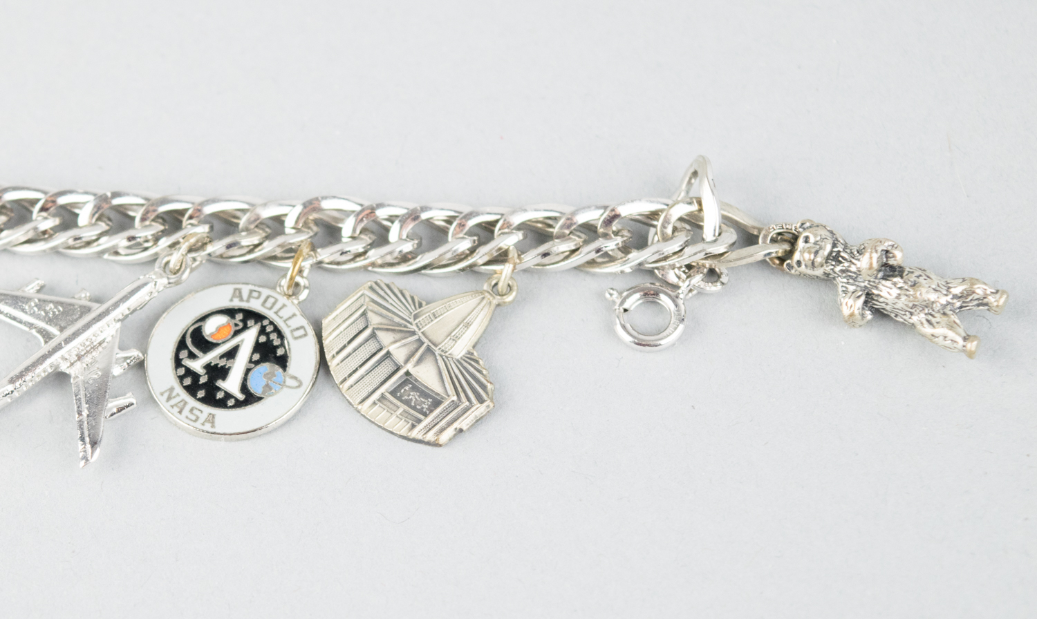 Two Vintage Sterling Silver Charm Bracelets