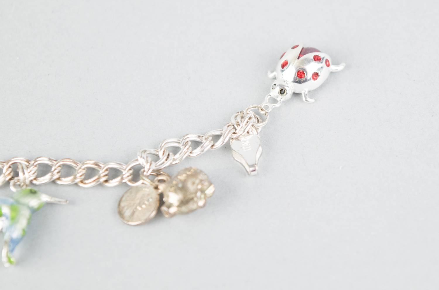 Two Vintage Sterling Silver Charm Bracelets