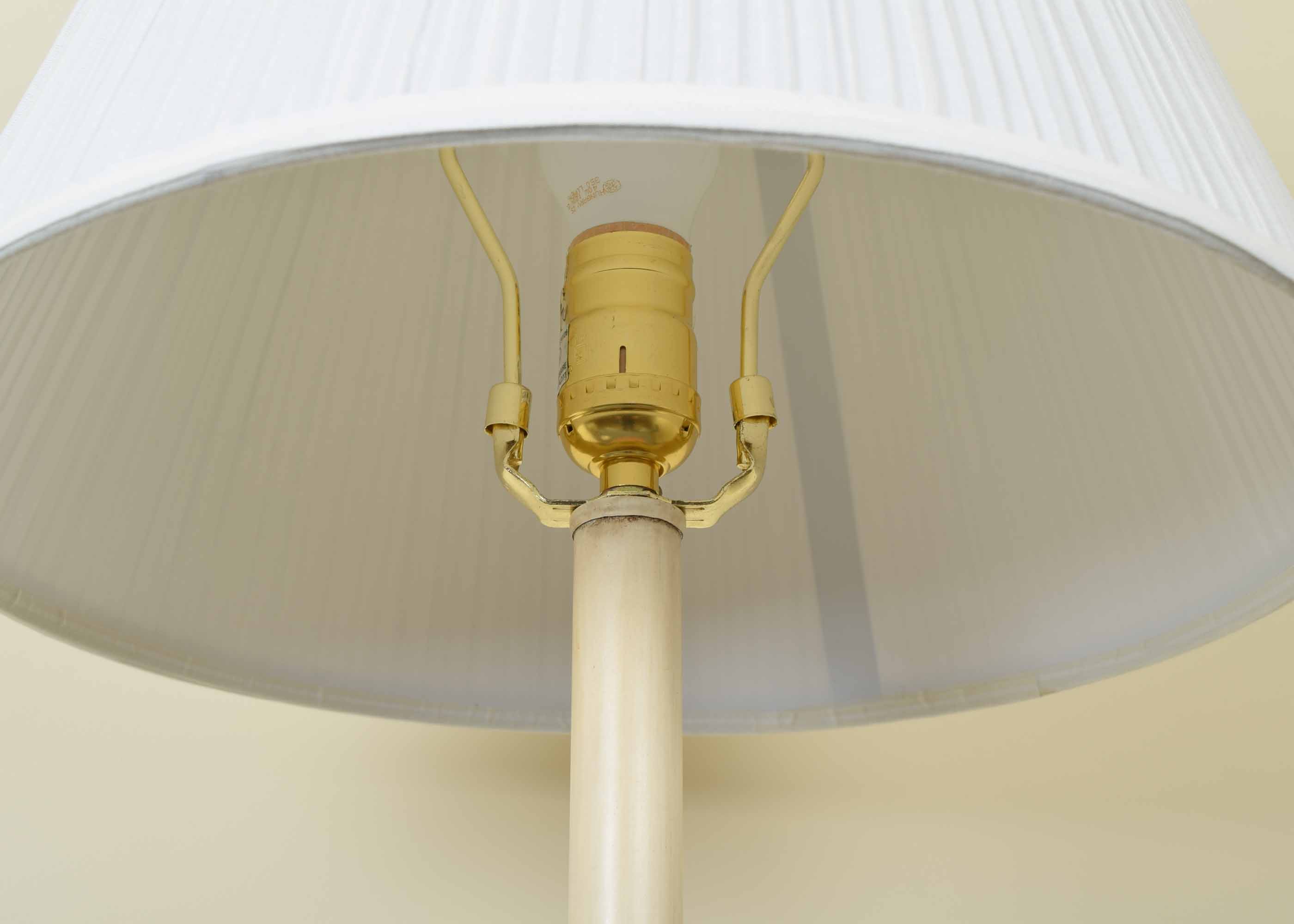 Pair of Painted Lamps