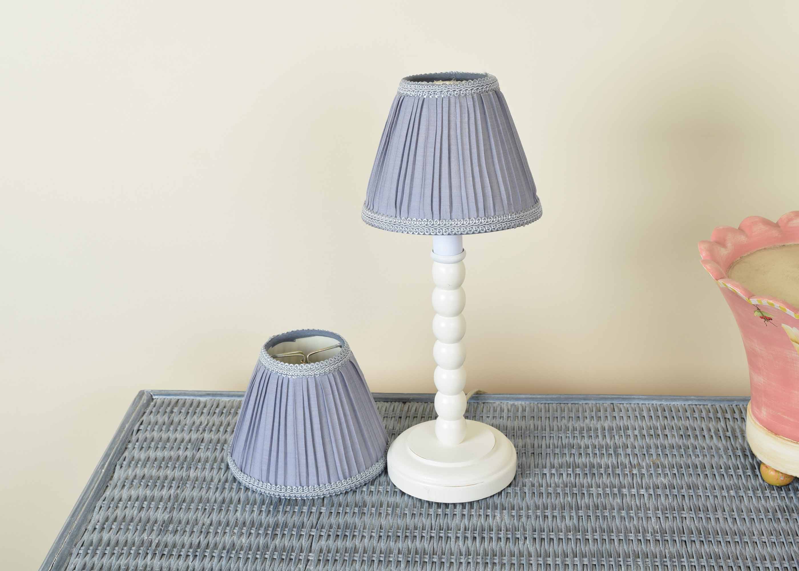 Pair of Painted Lamps